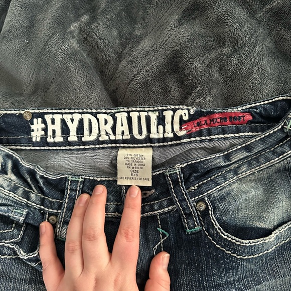 Hydraulic Faded Blue Skinny Jeans - Picture 5 of 7